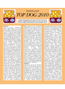 Seconda classifica parziale Top Dog 2010