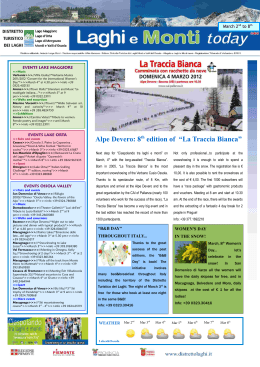Alpe Devero: 8th edition of “La Traccia Bianca”