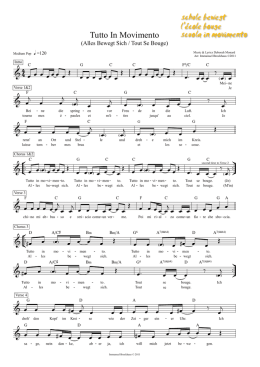 Tutto in movimento&raquo; - Klaviernoten