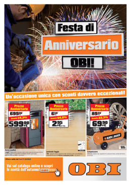 Un`occasione unica con sconti davvero eccezionali!