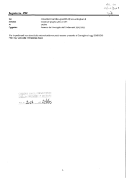 Allegati al verbale n. 1361