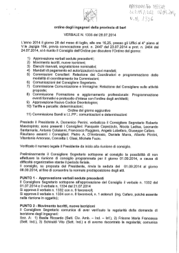 Verbale n. 1335 del 28.07.2014