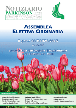 Scarica il Notiziario dell`associazione Parkinson