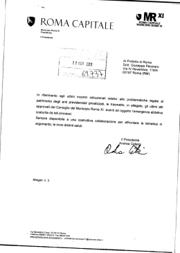 mozioni enti MunicipioXI