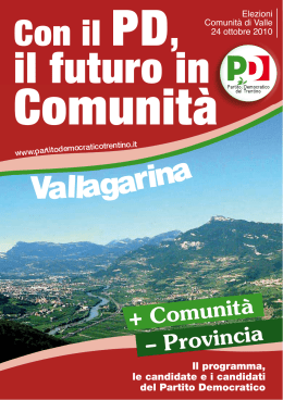 l`opuscolo! - Partito Democratico del Trentino