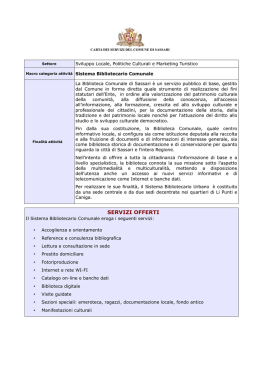La carta dei servizi