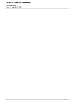 Call of Duty - Black Ops - Spettacolare