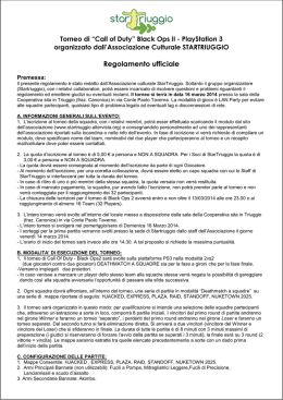 Regolamento Torneo - StarTriuggio