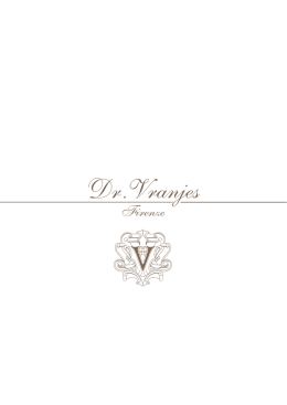 Scarica il catalogo Dr. Vranjes