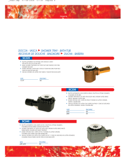 doccia - vasca >shower tray - bath-tub receveur de
