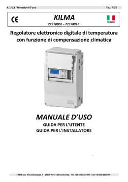 MI2237.0-ITA_00 Manuale uso Regolatore Elettronico SOLO