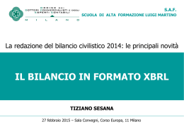 Il bilancio in formato XBRL - Ordine dei Dottori Commercialisti e