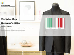 The Italian Code - Camere di Commercio