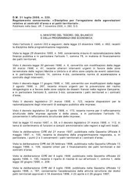 D.M. Tesoro 31 luglio 2000, n. 320