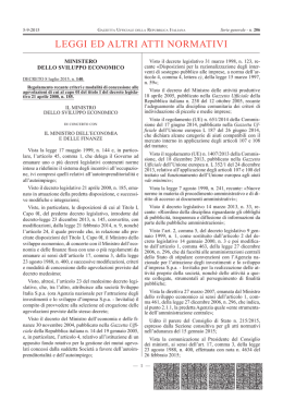 Decreto 8 luglio 2015 n. 140