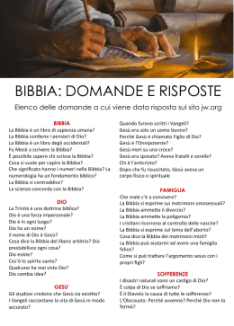 La Bibbia &egrave; un libro di sapienza umana?