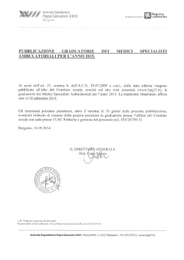 AMBULATORIALI PER L`ANNO 2015.