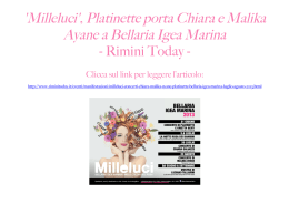 `Milleluci`, Platinette porta Chiara e Malika Ayane a Bellaria Igea