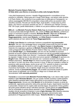 Michelin Porsche Historic Rally Cup Al Rally della Lana Storico si