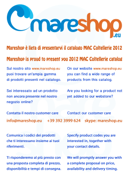 Sub line - Mareshop.eu