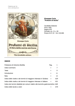 INDICE Prefazione di Antonino Buttitta Pag. 1