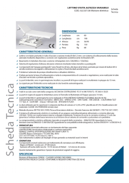 Lettino visita altezza variabile - Doctor Point soluzioni Medicali a