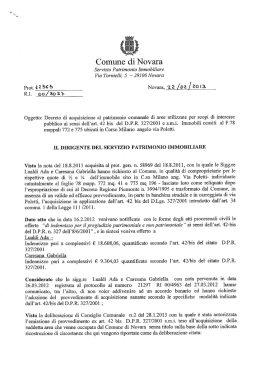 Decreto di acquisizione