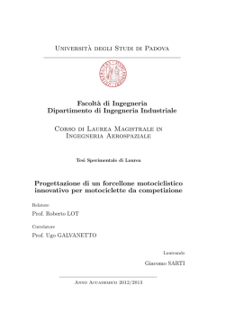 Universit`a degli Studi di Padova Facolt`a di