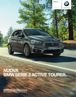 NUOVA BMW SERIE ACTIVE TOURER.