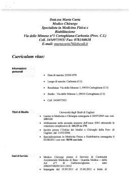 Carta Marta - Asl Carbonia