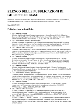 Elenco delle pubblicazioni (in formato pdf)