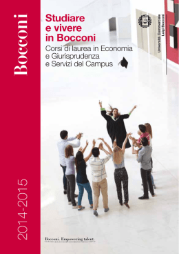 Studiare e vivere in Bocconi