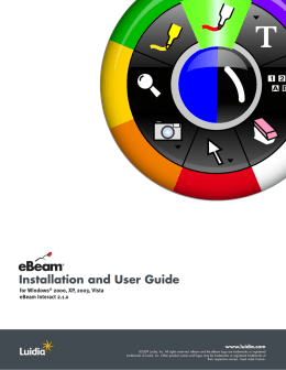 Manuale eBeam-lavagna interattiva mobile