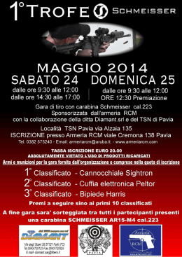 Vedi il PDF - Benvenuti in Armeria RCM