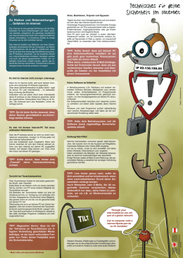 Zu Risiken und Nebenwirkungen &hellip; Gefahren im Internet