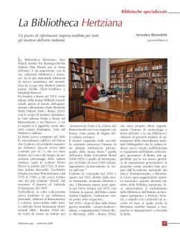La Bibliotheca Hertziana