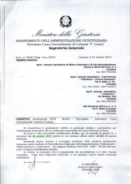 Segreteria Generale - Azienda Ospedaliero