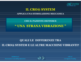 il cro® system - Osteopatia