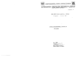 INTERNA`I`IONAL CENTRE POR THEORETICAL PHYSICS