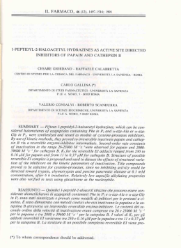 INHIBITORS OF PAPAIN AND CATHEPSIN B