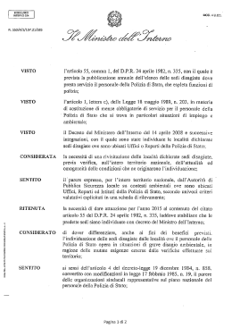 Decreto sedi disagiate 2015