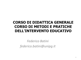 Azione didattica - Formazione e Sicurezza