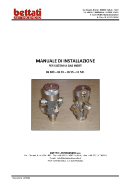MANUALE DI INSTALLAZIONE