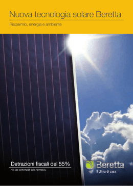 Nuova tecnologia solare Beretta