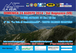 DOMENICA 24 AGOSTO 2014 - Val Bognanco (VB)
