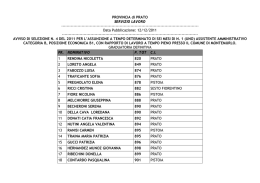 Graduatoria definitiva per l`avviso di selezione per l`assunzione a