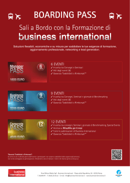 BOARDING PASS - Business International