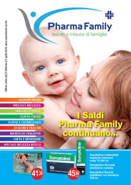 I Saldi Pharma Family continuano