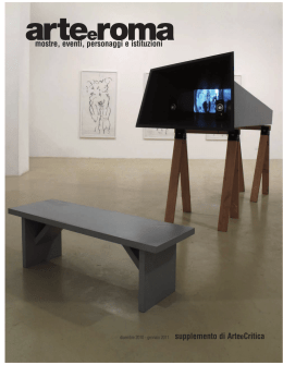 mostre, eventi, personaggi e istituzioni supplemento di ArteeCritica