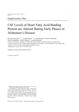 CSF Levels of Heart Fatty Acid Binding Protein are Altered During